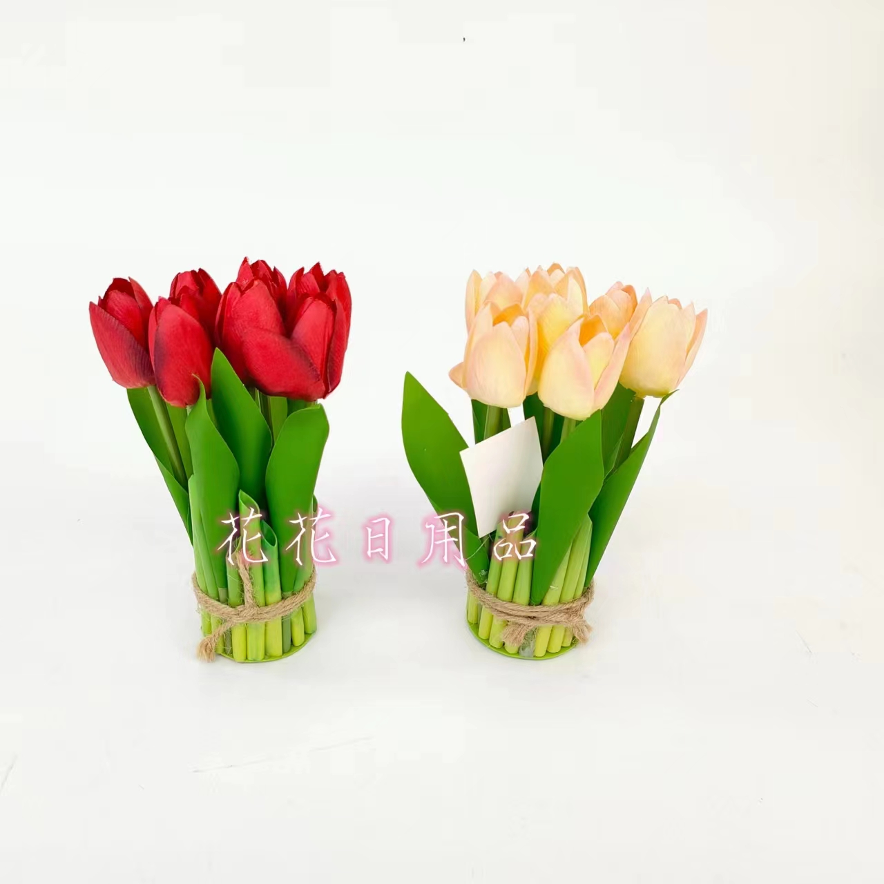 Artificial Flower Fake Flower Bonsai 7 Head Tulip Decoration Application Scenario