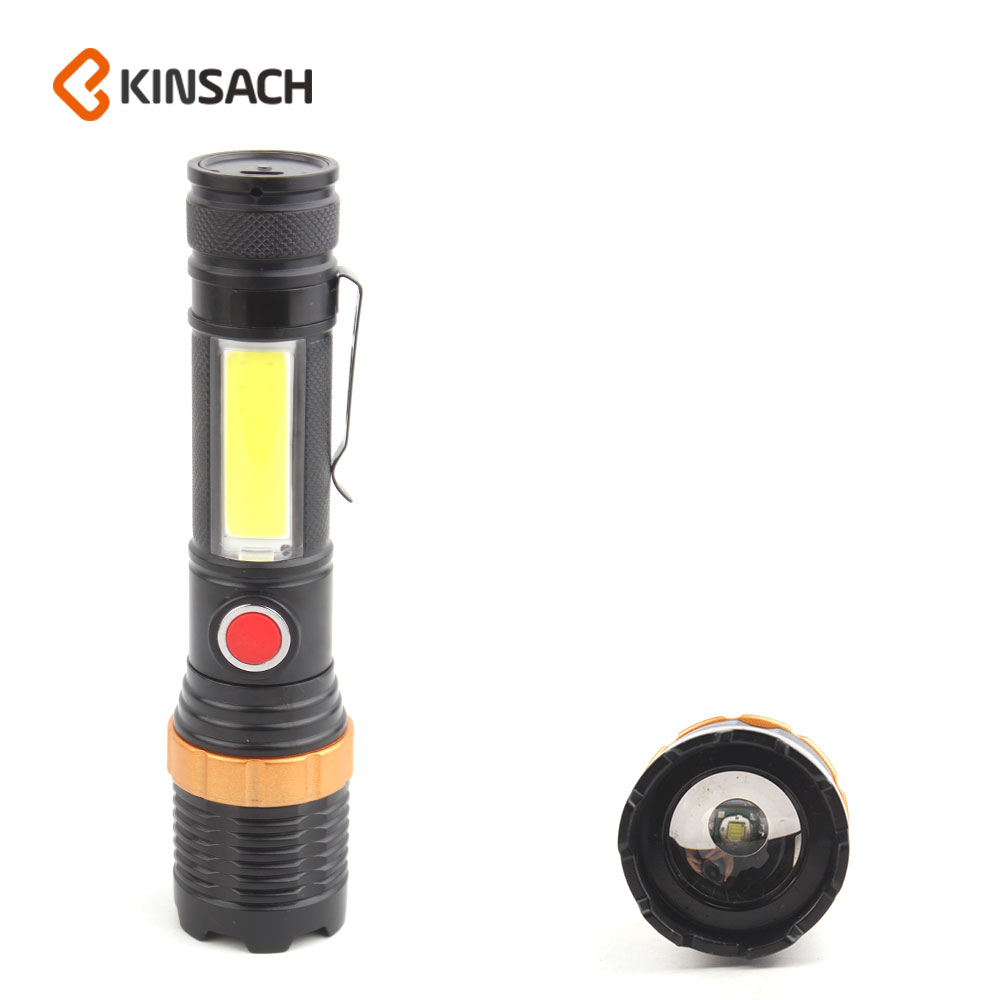 KINSACA Star Source USB Rechargeable plastic Flashlight LED