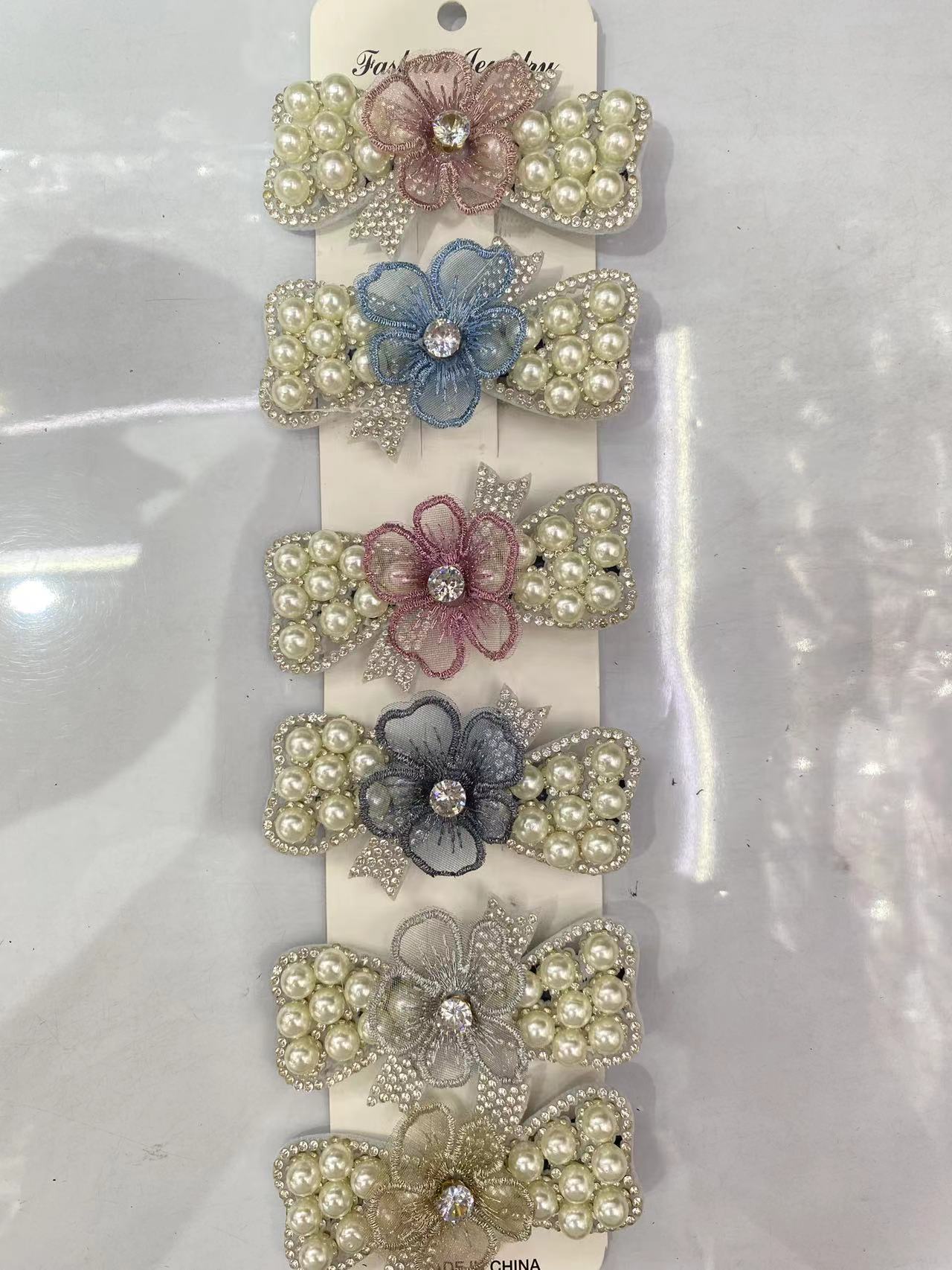 珍珠梅花鸭夹发夹详情图2