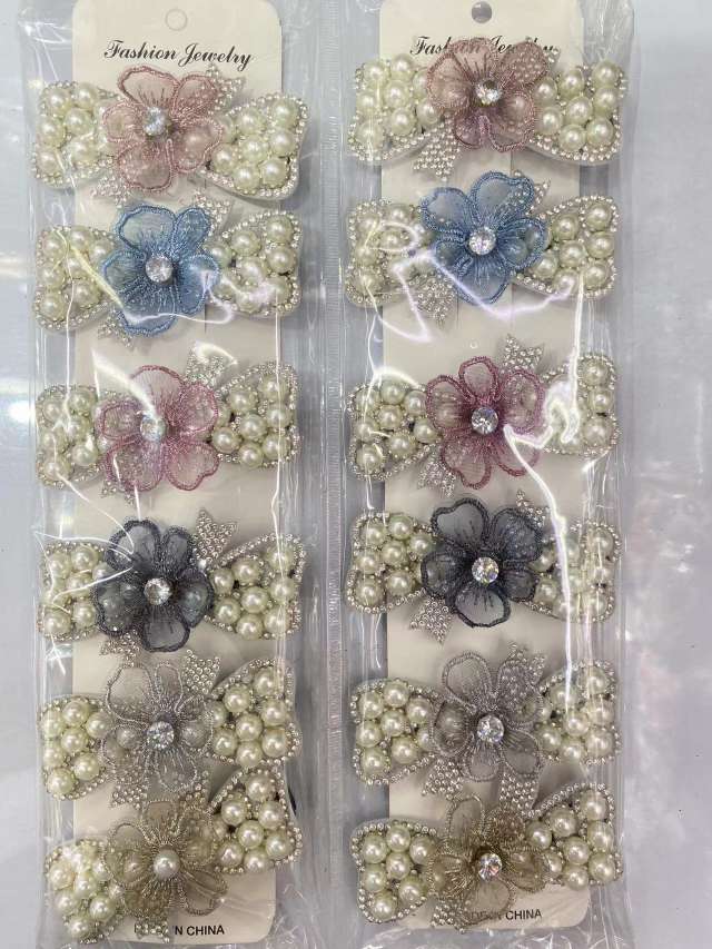 珍珠梅花鸭夹发夹