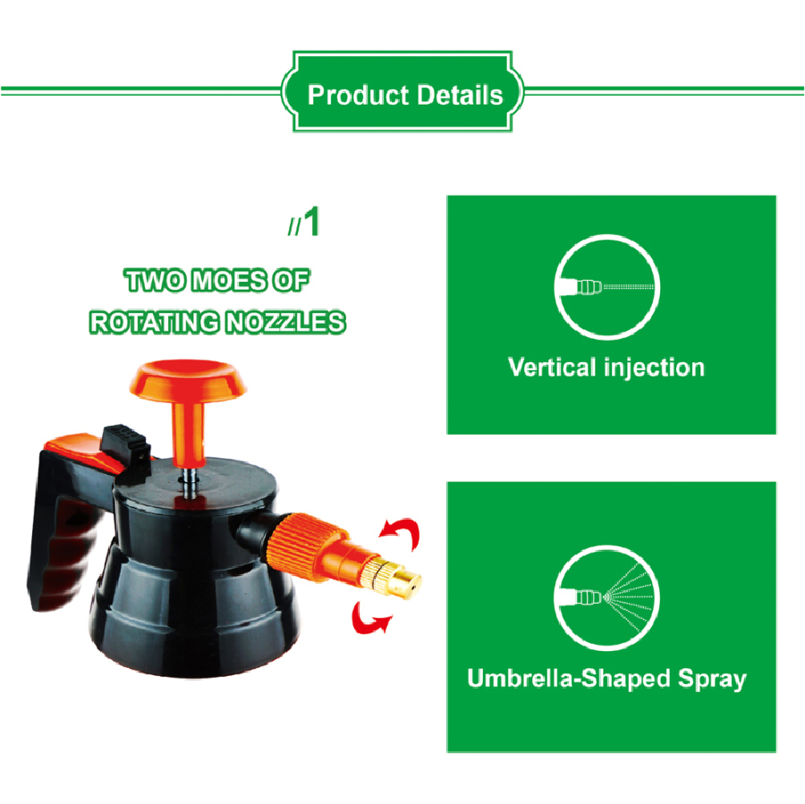 喷壶园林工具小喷壶气压式消毒防疫喷雾瓶加厚高压喷水壶1L详情6