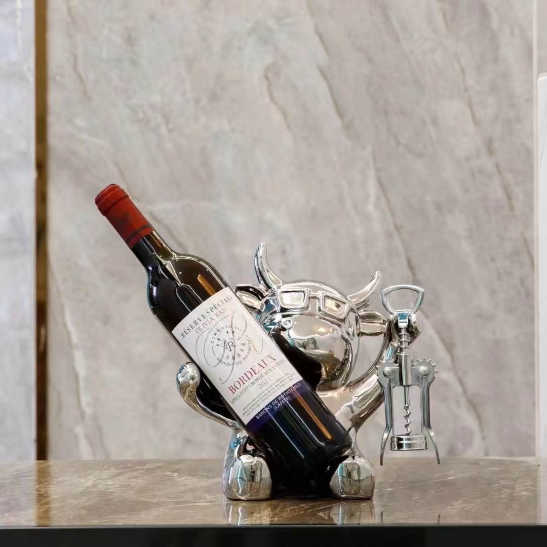 高档红酒架银色