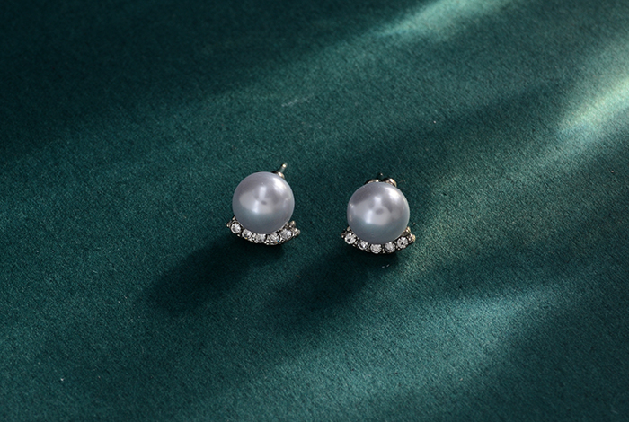 网红爆款925银针耳钉简约珍珠钻耳环女饰品配货地摊个性时尚女气质小众耳饰网红详情4