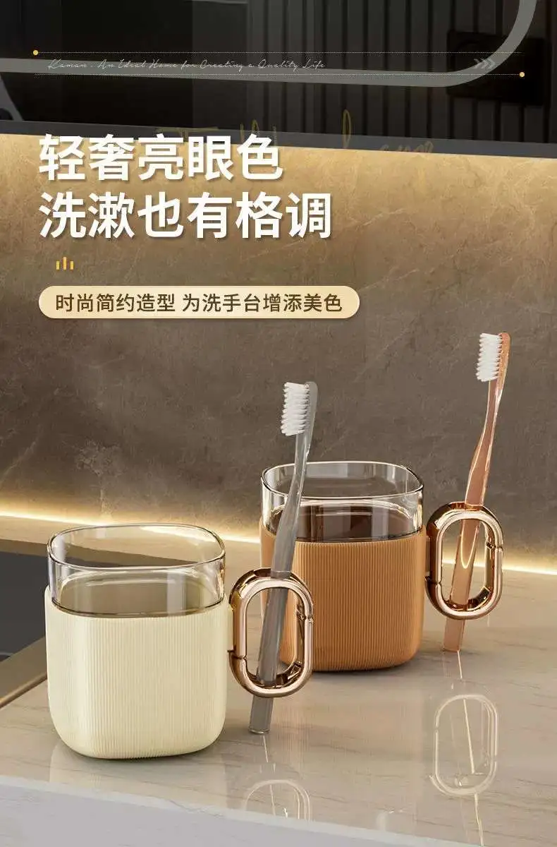 M23-2016 Simple Toiletry Cup, Home Nordic Tooth bucket Set, Creative and cute tooth bucket Cup, couple Toothbrush cup detail image 7