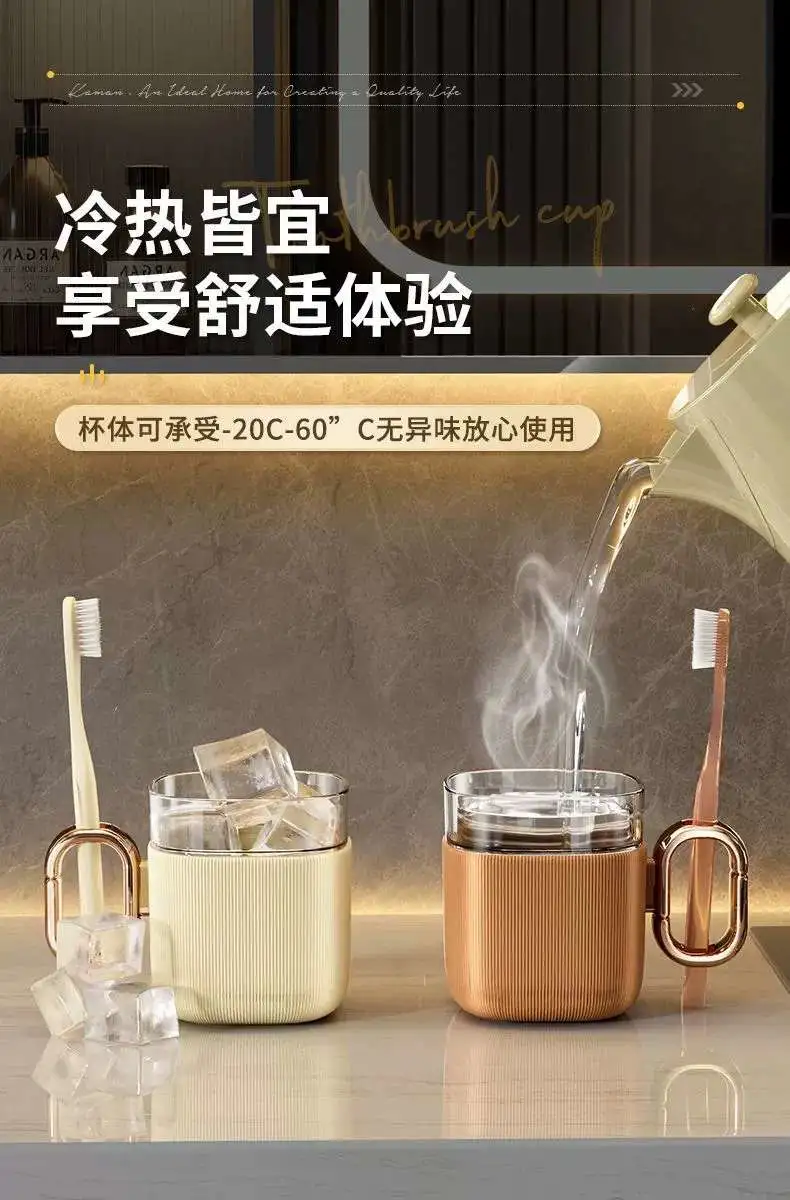 M23-2016 Simple Toiletry Cup, Home Nordic Tooth bucket Set, Creative and cute tooth bucket Cup, couple Toothbrush cup detail image 12