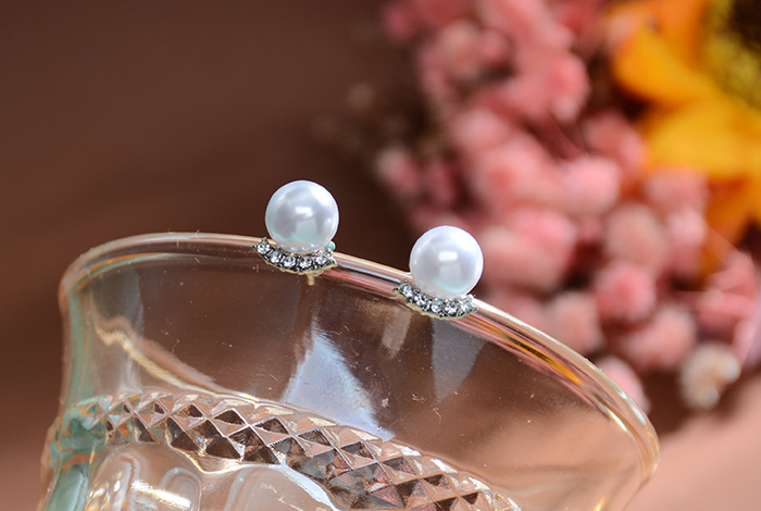 网红爆款925银针耳钉简约珍珠钻耳环女饰品配货地摊个性时尚女气质小众耳饰网红详情2