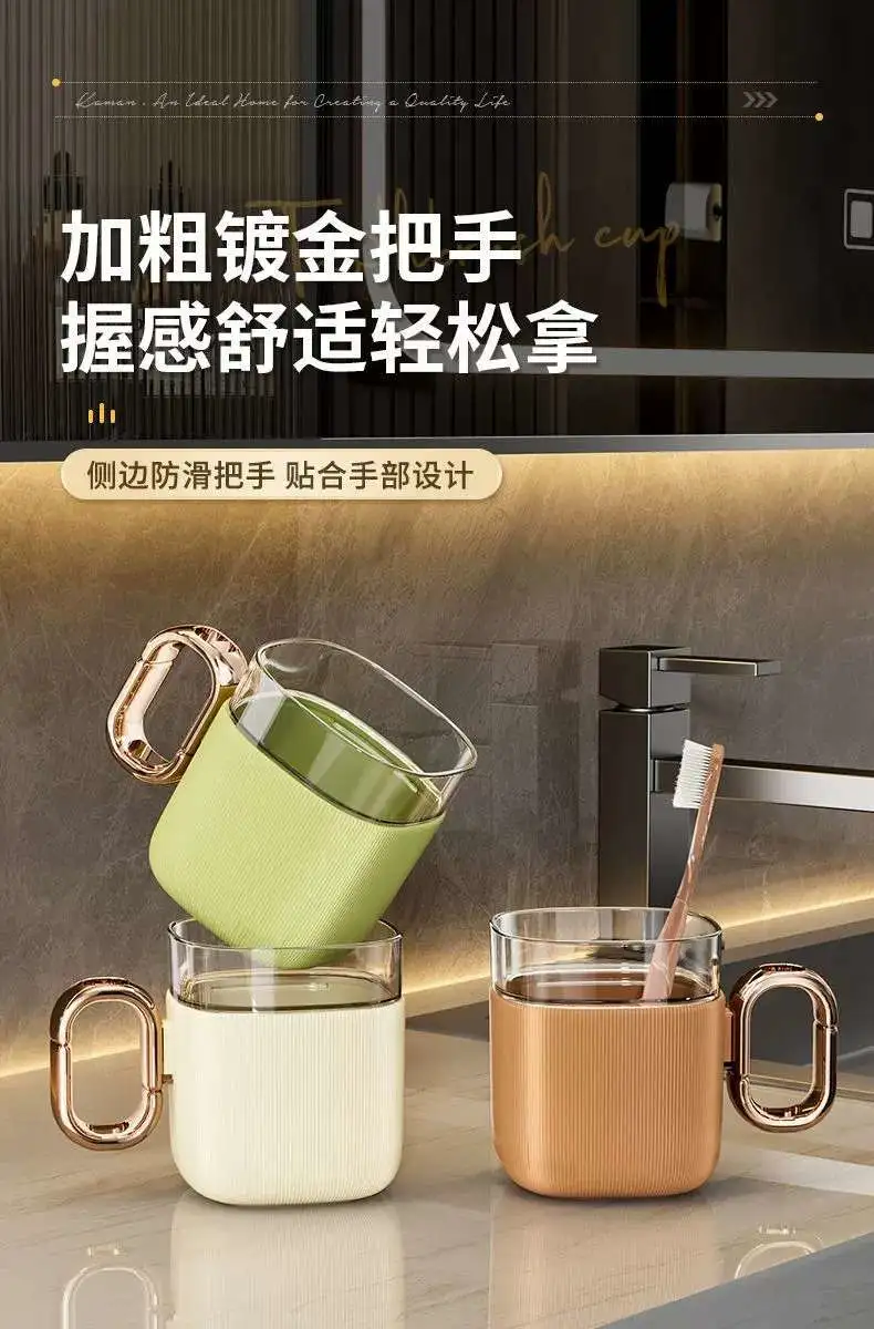 M23-2016 Simple Toiletry Cup, Home Nordic Tooth bucket Set, Creative and cute tooth bucket Cup, couple Toothbrush cup detail image 8