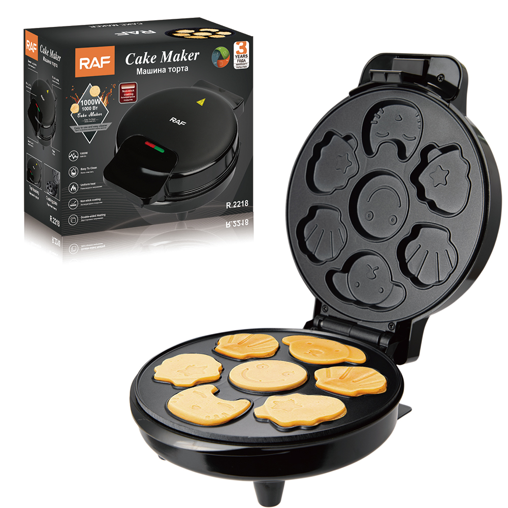 RAF European multi-functional sandwich bread machine, household bread machine, griddle breakfast machine, animal cake machine details Picture