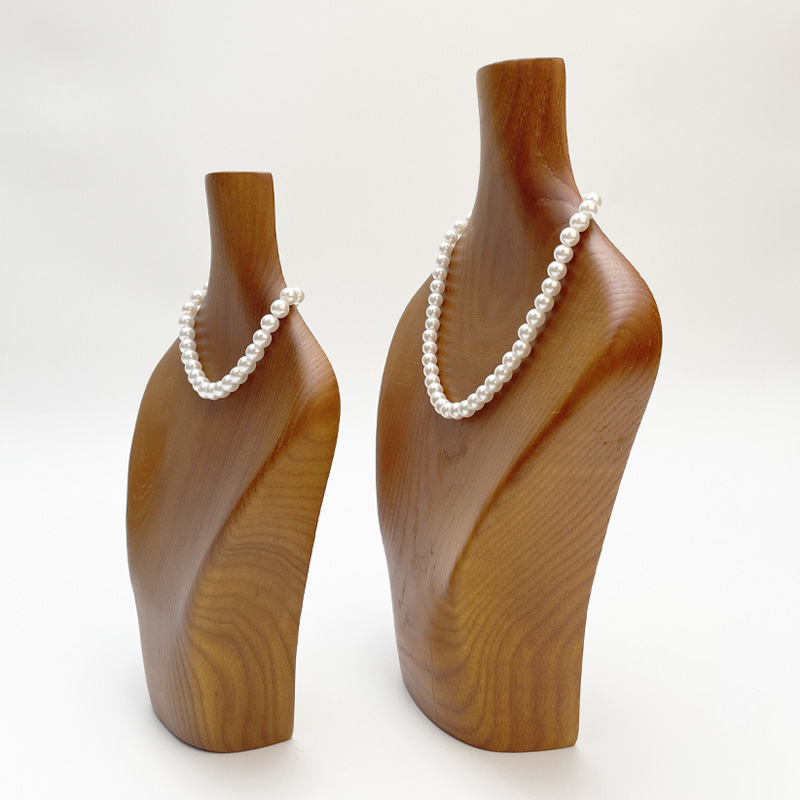 Zhihua Ash jewelry Display Stand, solid wood jewelry stand, jewelry display stand, Pearl Necklace stand pic 4