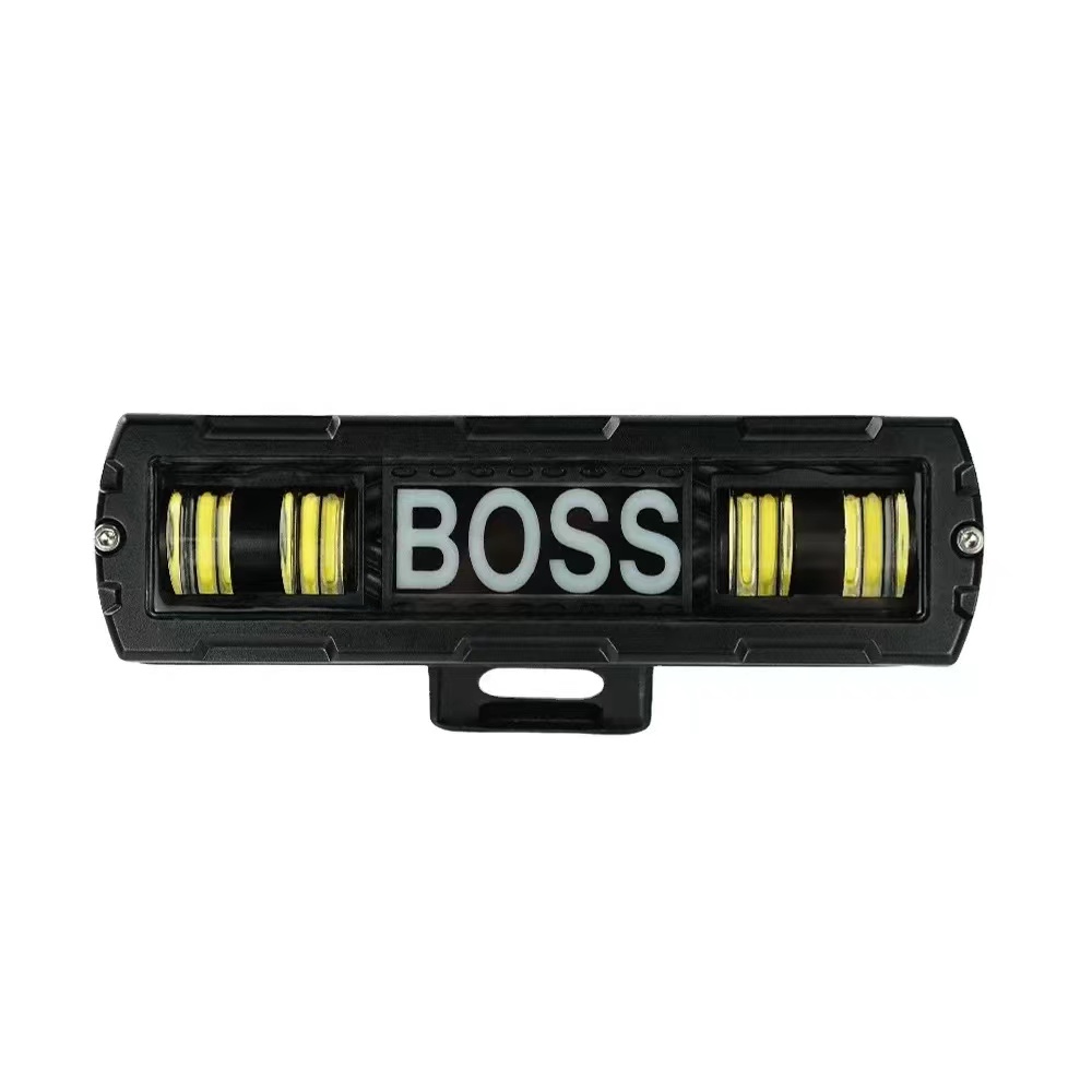 Automotive LED spotlights, external lens headlights, yellow and white dual-color off-road vehicles, electric vehicles, wide-voltage spotlights 9-36V details Picture