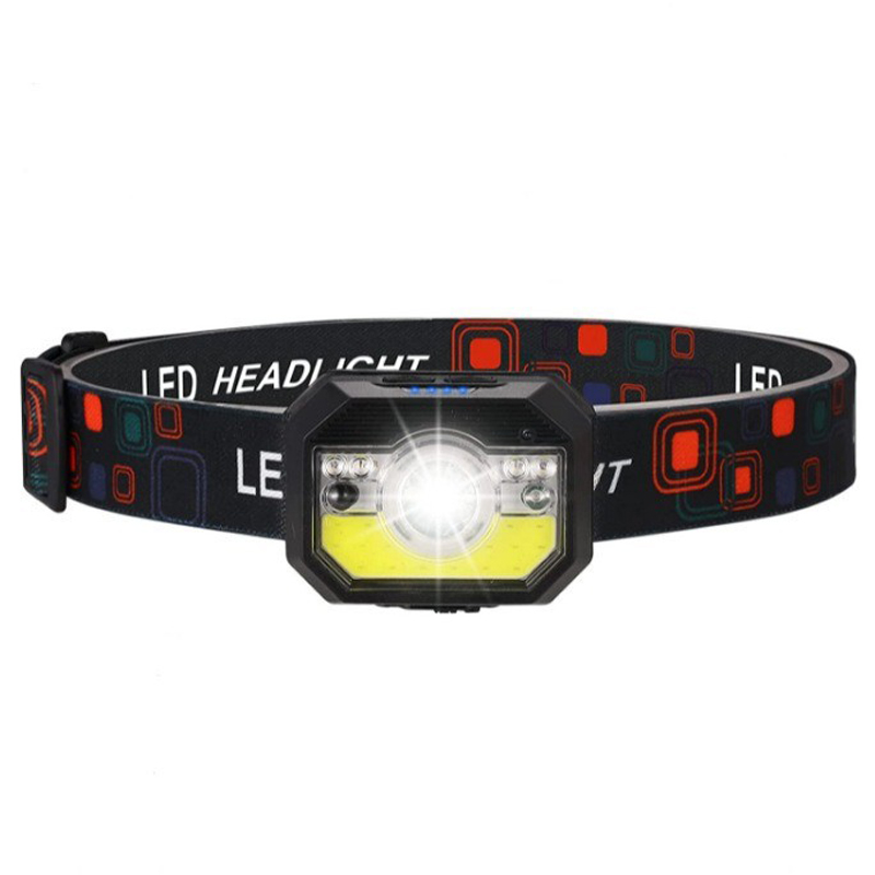 M008USB Charging Smart Wave Sensor Headlamp, COB Cycling headlamp, Outdoor Camping lamp, miner's lamp, repair headlamp, camping lamp, Fishing lamp Specification image