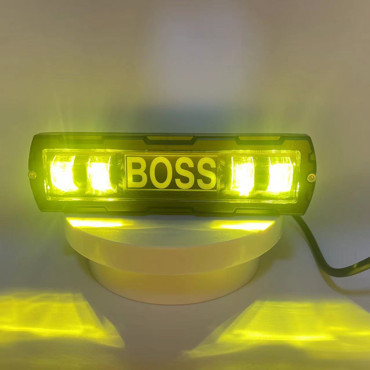 Automotive LED spotlights, external lens headlights, yellow and white dual-color off-road vehicles, electric vehicles, wide-voltage spotlights 9-36V Application Scenario
