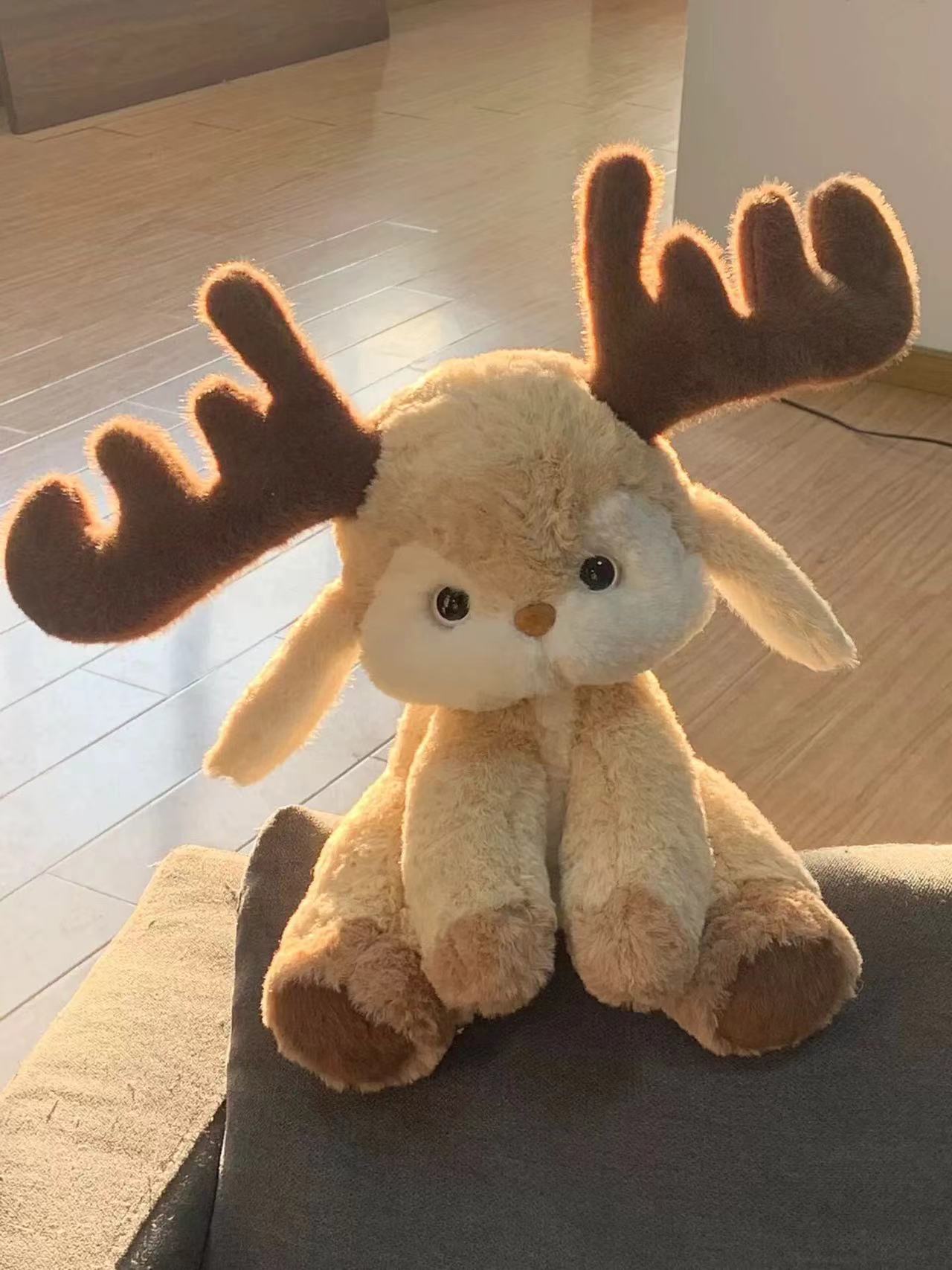 Christmas deer plush doll, sleeping comfort series, elk doll pillow, Valentine's Day birthday gift for women details Picture