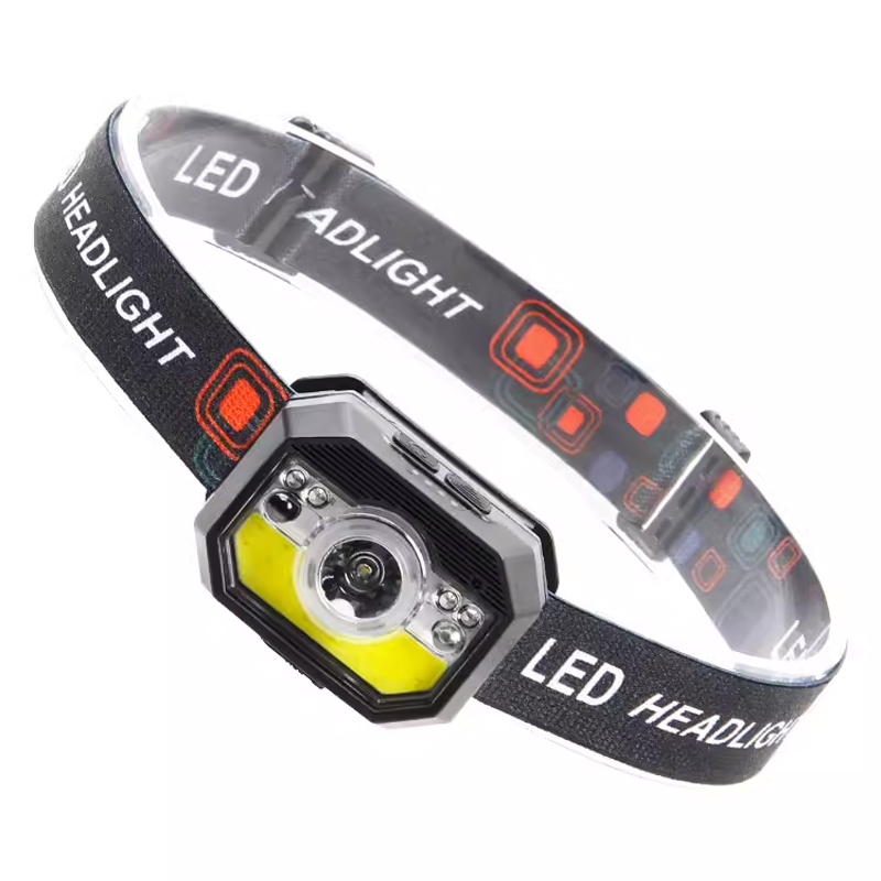 M008USB Charging Smart Wave Sensor Headlamp, COB Cycling headlamp, Outdoor Camping lamp, miner's lamp, repair headlamp, camping lamp, Fishing lamp