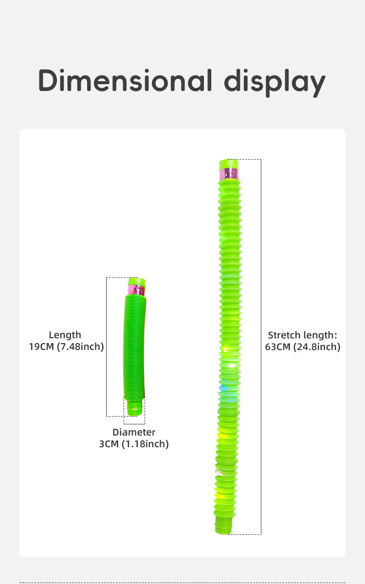 Children's toy, telescopic flash tube, multicolor.详情4