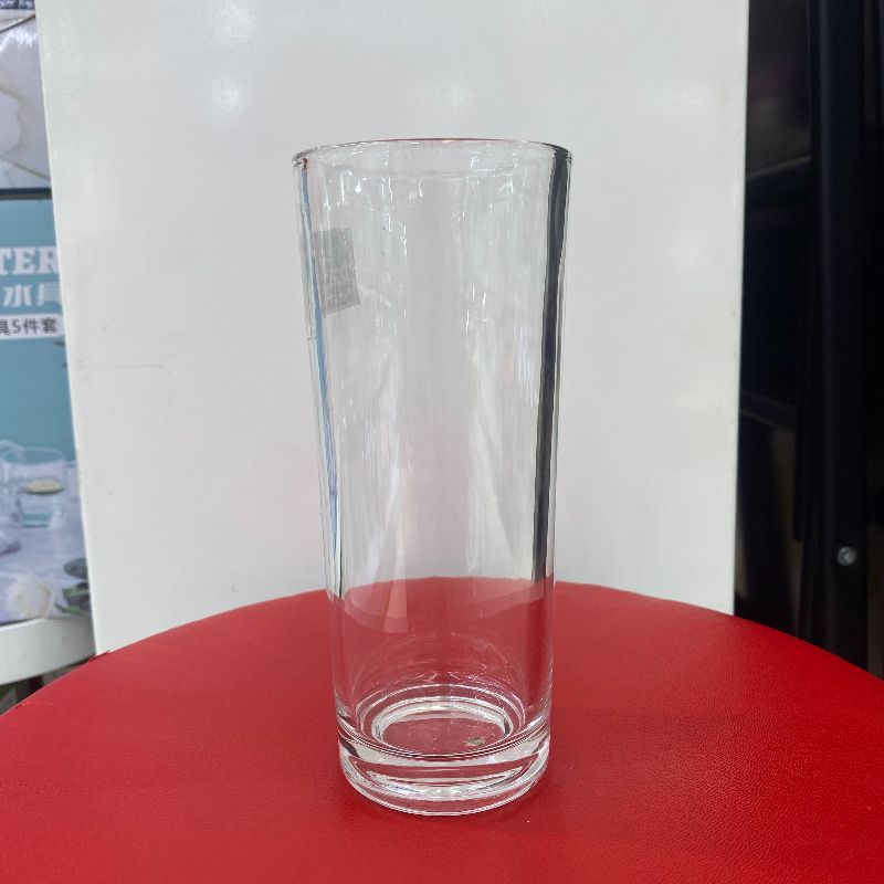 直筒透明玻璃杯简约家用水杯凉水壶套装耐热泡绿茶牛奶杯子直身