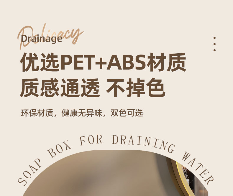Y196-YM013 Sponge double-layer soap box wall-mounted draining storage rack, home soap dish tray creative detail image 7