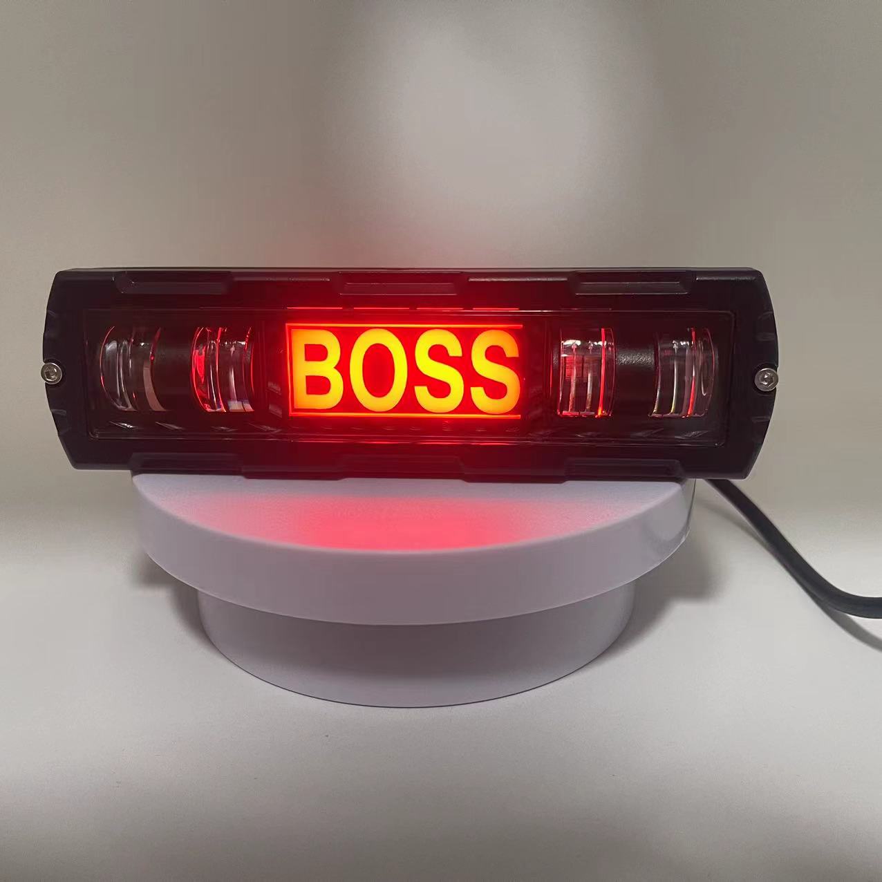 Automotive LED spotlights, external lens headlights, yellow and white dual-color off-road vehicles, electric vehicles, wide-voltage spotlights 9-36V Item Picture