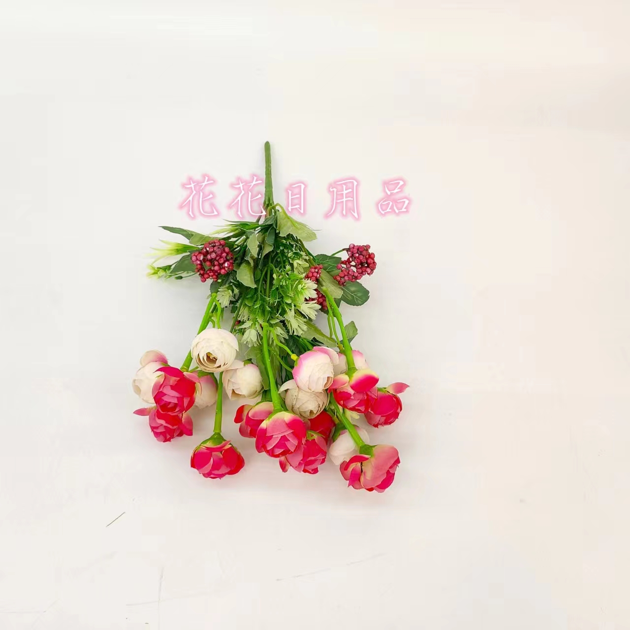 Artificial Flower Fake Flower Bonsai Single 10 Fork Flower Buds Decorative Wall Hanging Vase Decoration Pieces Specification drawing