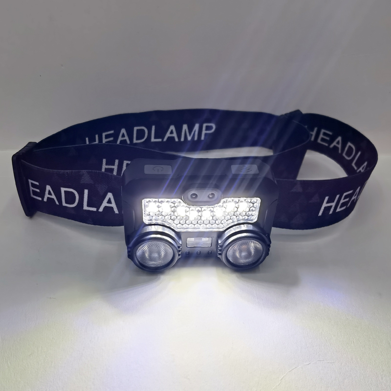 8805USB charging smart hand-waving sensor headlamp, COB cycling headlamp, outdoor camping lamp, miner's lamp, repair headlamp, camping lamp, fishing lamp Application Scenario
