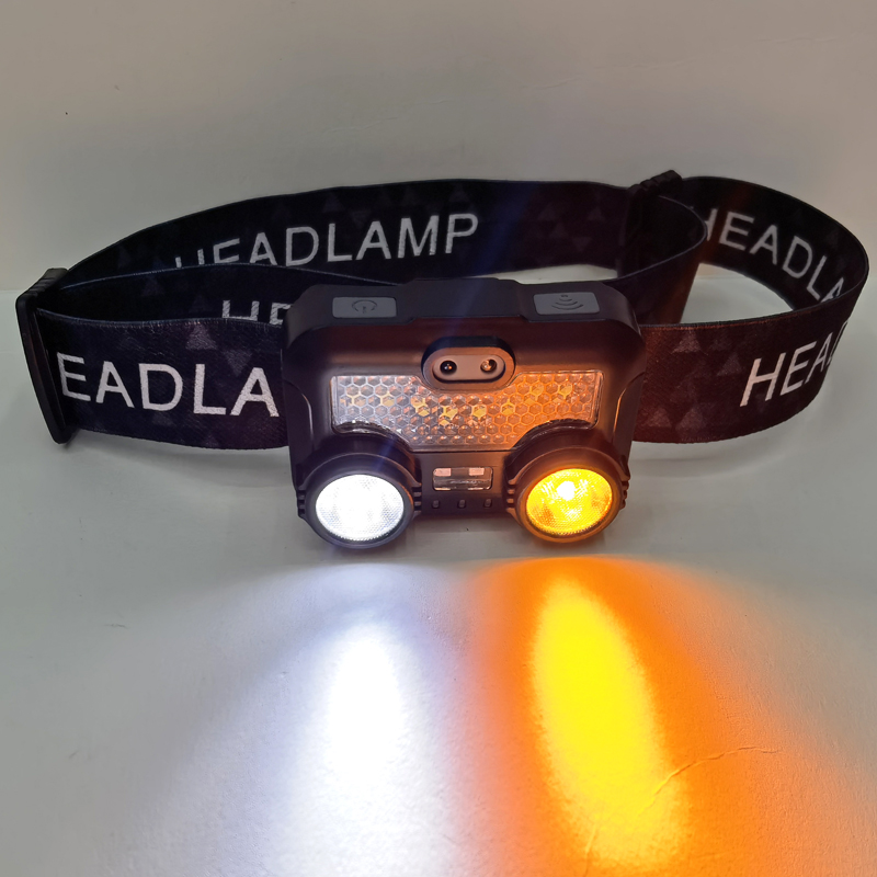 8805USB charging smart hand-waving sensor headlamp, COB cycling headlamp, outdoor camping lamp, miner's lamp, repair headlamp, camping lamp, fishing lamp Specification image