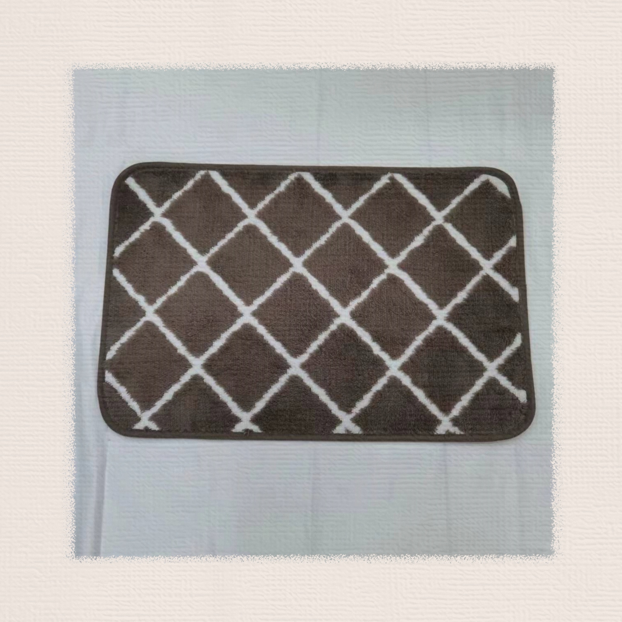 New polyester mesh jacquard floor mat, door mat, foot mat, anti-slip mat, carpet, kitchen mat, bathroom mat, balcony mat, size 38*58cm full figure