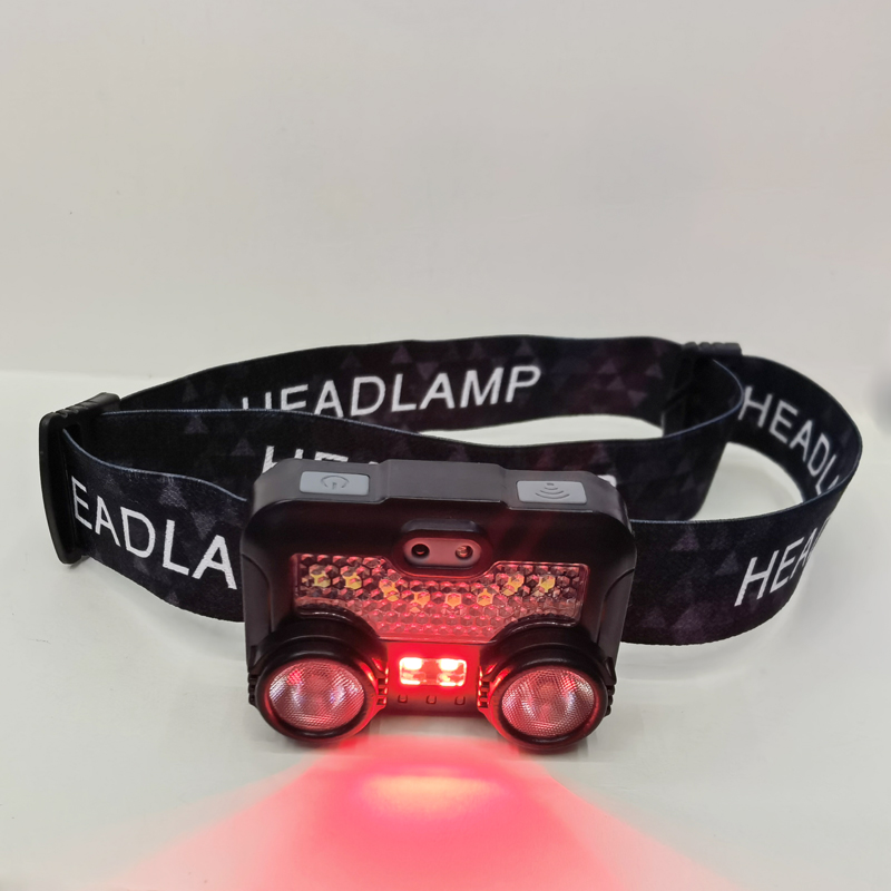 8805USB charging smart hand-waving sensor headlamp, COB cycling headlamp, outdoor camping lamp, miner's lamp, repair headlamp, camping lamp, fishing lamp Item Picture