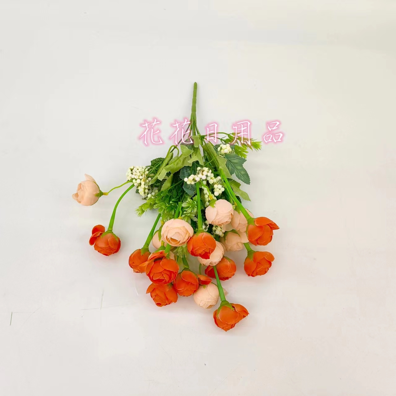 Artificial Flower Fake Flower Bonsai Single 10 Fork Flower Buds Decorative Wall Hanging Vase Decoration Pieces details Picture