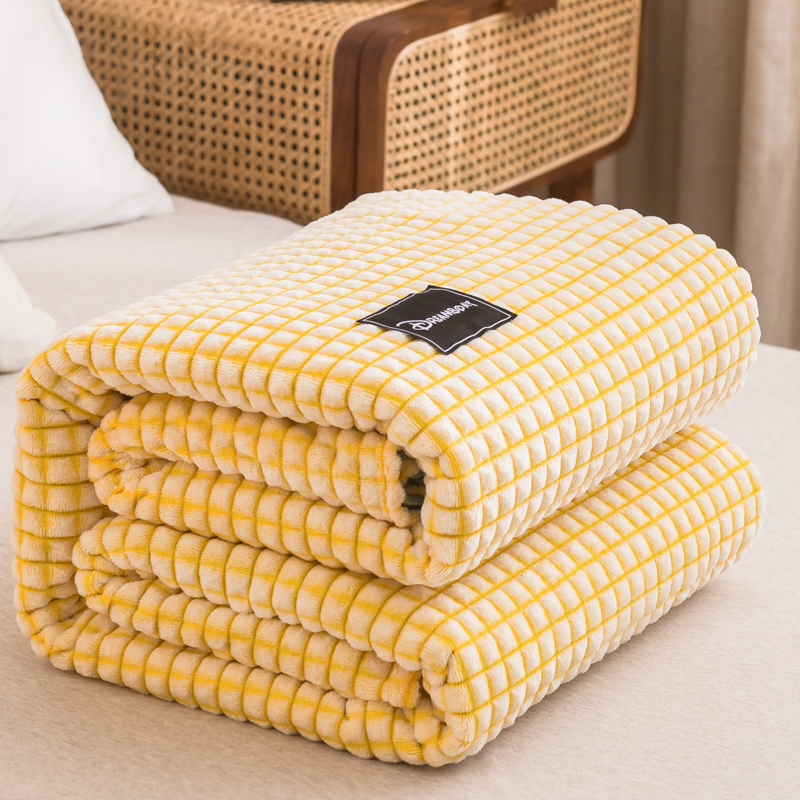 Milk wool, striped and cut, snowflake wool blanket, DB home textile blanket, flannel blanket, double-sided wool, air conditioning blanket, warm wool Specification image