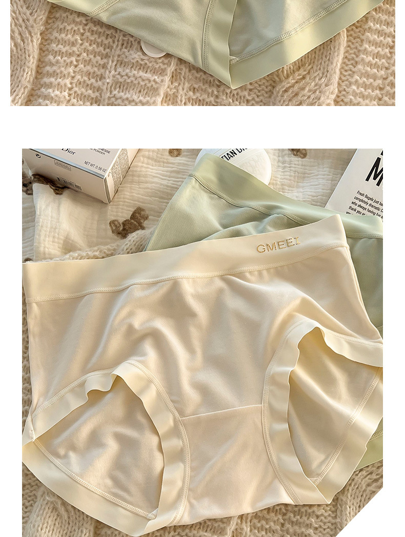 莫代尔柔软蚕丝 内裤软糯中腰高弹舒适亲肤四季包臀女士三角裤女士内裤详情16