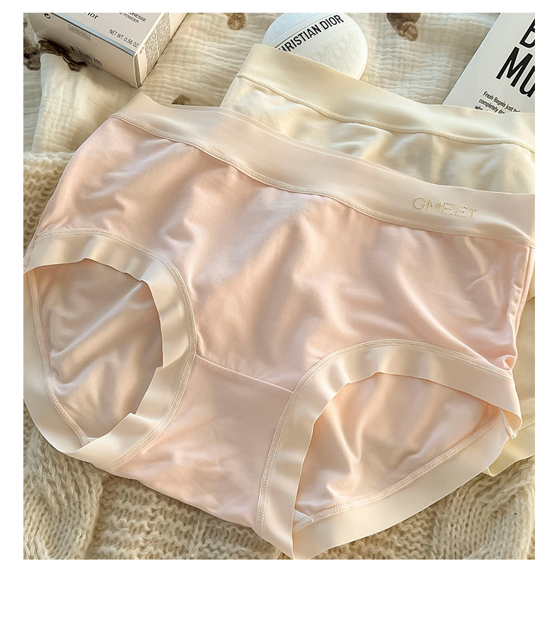 莫代尔柔软蚕丝 内裤软糯中腰高弹舒适亲肤四季包臀女士三角裤女士内裤详情6