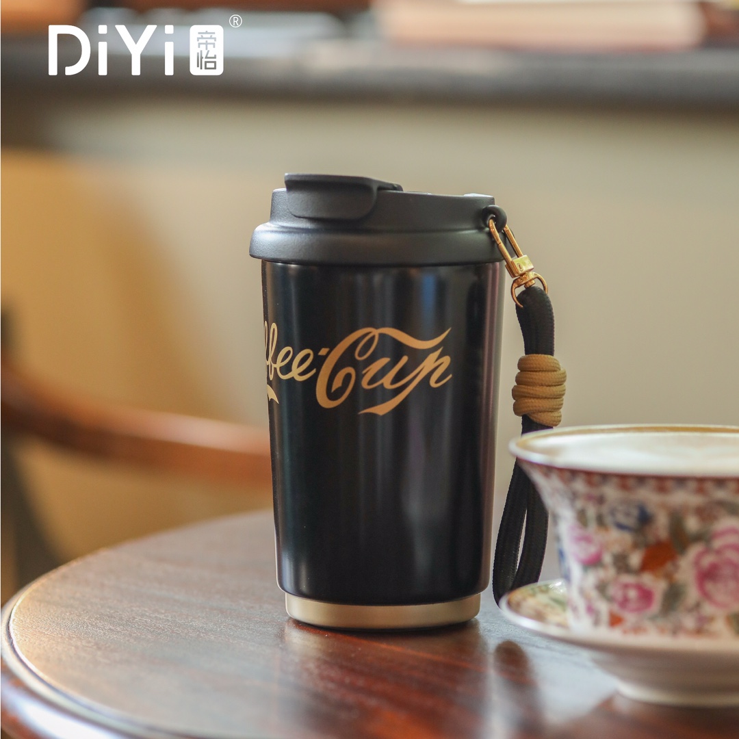 【2023秋冬新品】我的咖啡☕️日记！DY-BW1075帝怡醇厚咖啡杯，380ml,内316外304不锈钢，升级无缝内胆