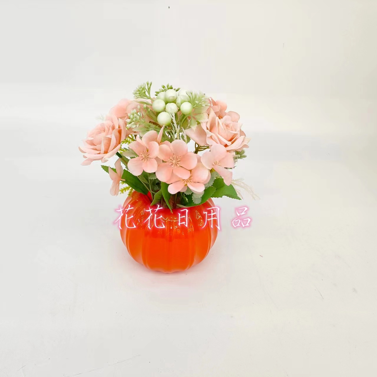 Artificial Flower Fake Flower Bonsai New Plastic Basin Horn Rose Fruit Decoration Pieces Application Scenario