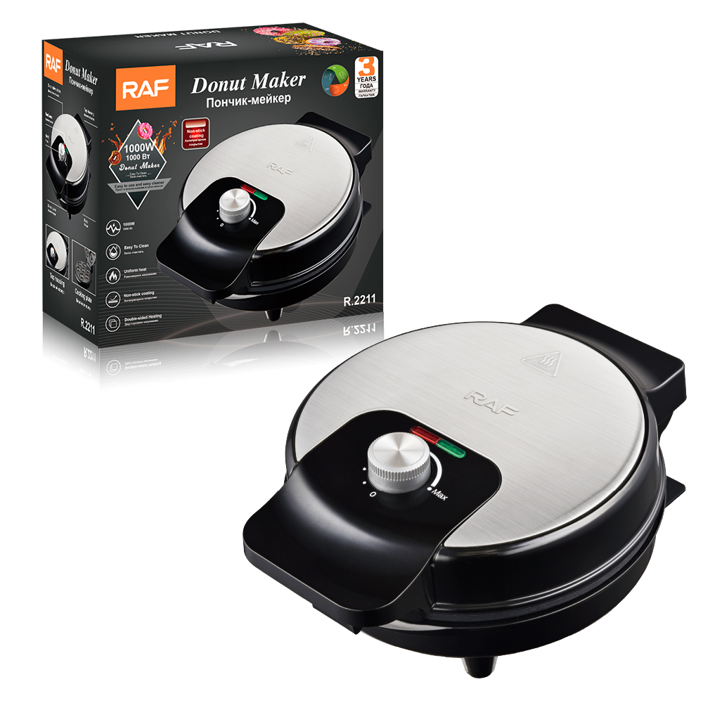 RAF Cross-border European household doughnut machine, breakfast machine, popular mini cake, round pancake machine, light food machine, baking R.2211 details Picture