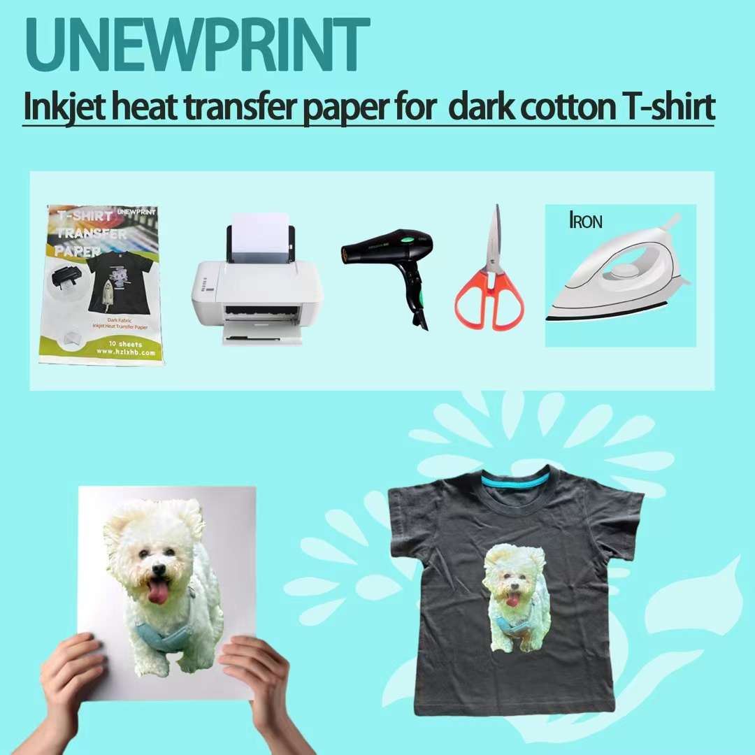 Light Color Heat Transfer Paper A4 Iron Printing T-Shirt Transfer Paper Application Scenario