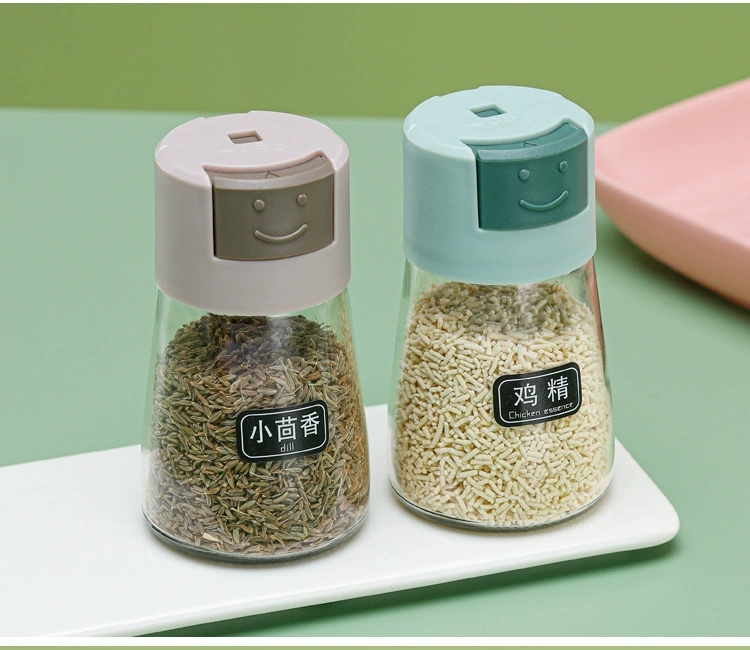 C89-控盐瓶按压式定量调味罐密封调料盒食盐味精罐厨房玻璃调料罐厨房用品调料瓶详情图14