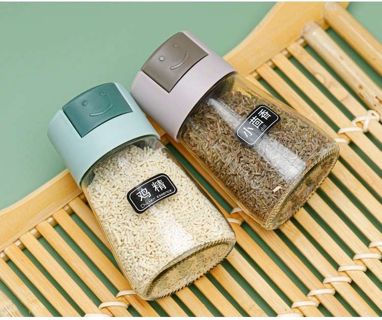 C89-控盐瓶按压式定量调味罐密封调料盒食盐味精罐厨房玻璃调料罐厨房用品调料瓶详情图11