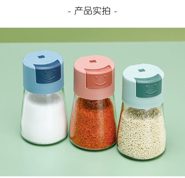 C89-控盐瓶按压式定量调味罐密封调料盒食盐味精罐厨房玻璃调料罐厨房用品调料瓶详情图12