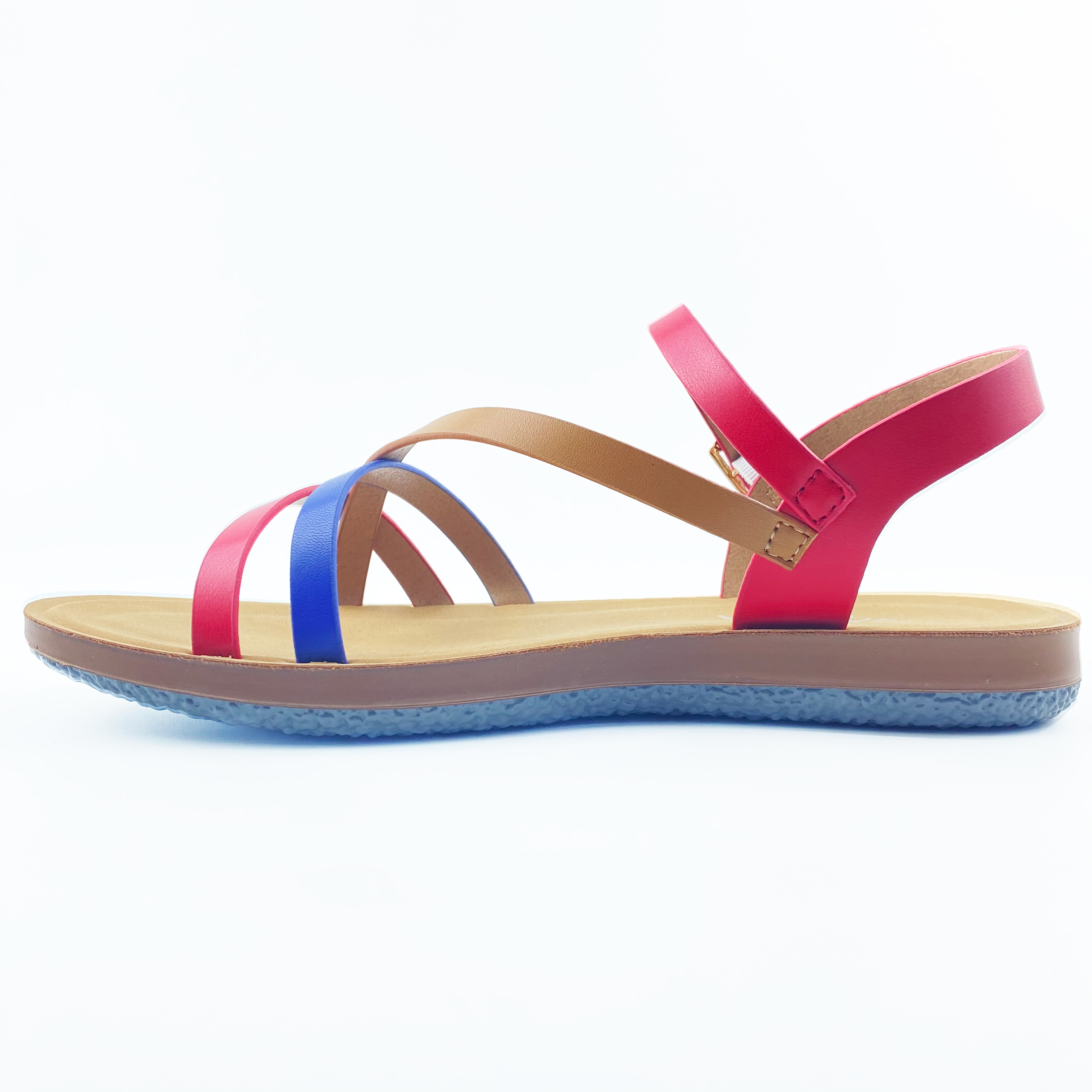 Foreign Trade Custom Fashion Casual Women's Sandals Comfortable Women's Sandals Color Ribbon New Sandals New Trend Casual Sandals Women Design Specification drawing