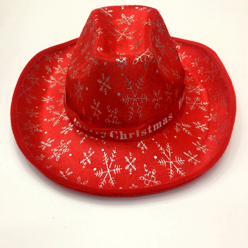 荣福帽业红色圣诞复合merry  Christmas牛仔帽子1212