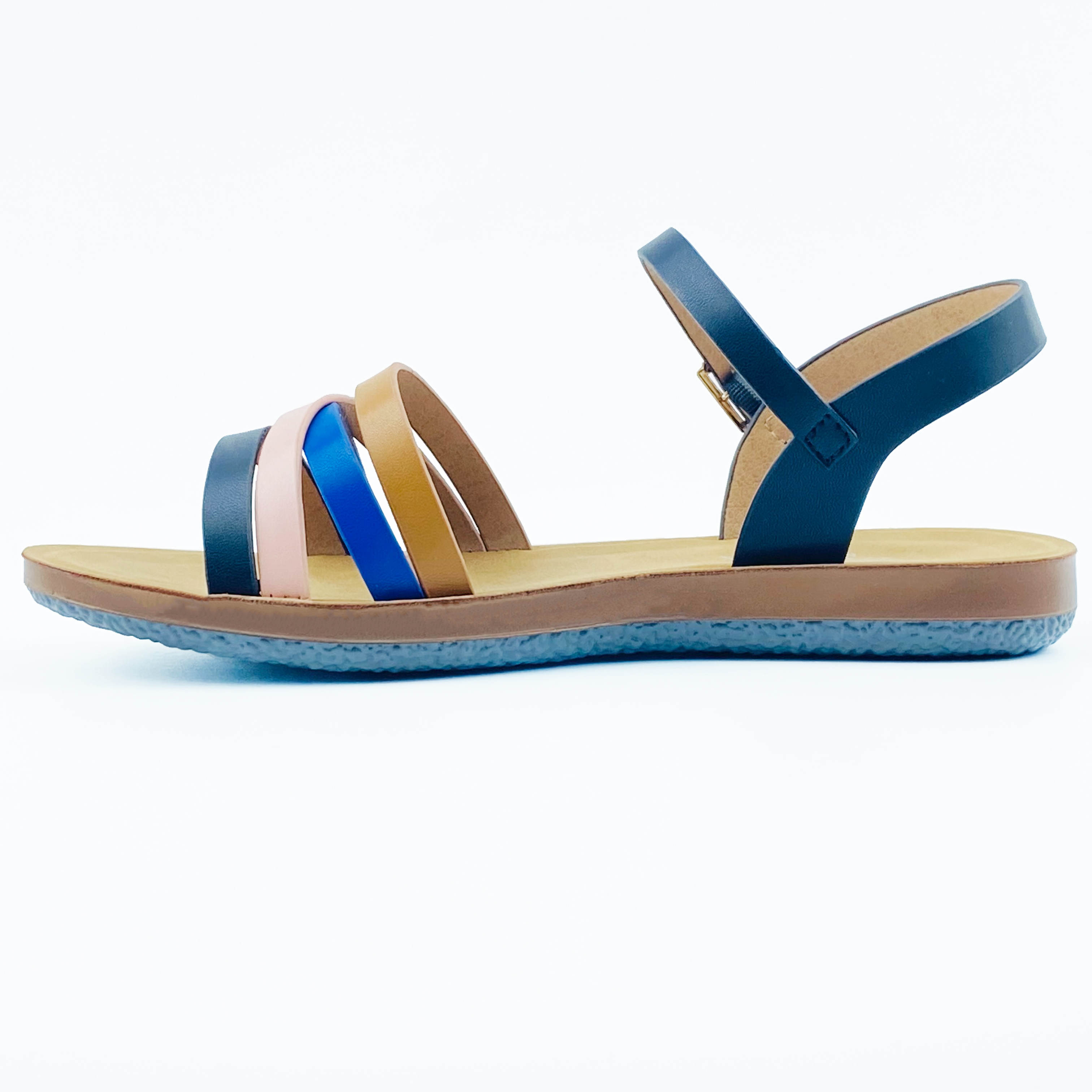 Foreign Trade Custom Fashion Casual Women's Sandals Fashion Comfortable Women's Sandals Color Ribbon New Sandals New Trend Casual Sandals Women Design Specification drawing