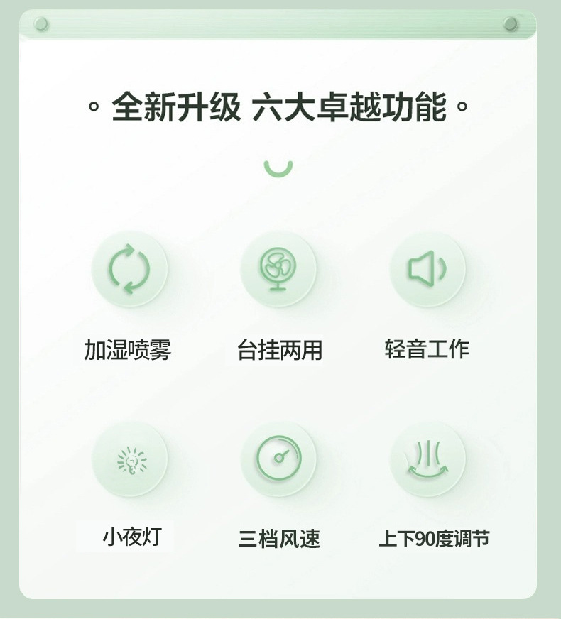 新款迷你桌面usb充电风扇香熏加湿器学生宿舍小夜灯便携露营风扇详情图3