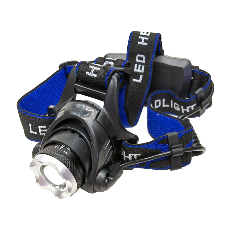 SY005 USB charging white and purple light Scorpion Headlamp, telescopic headlamp, outdoor camping head-mounted strong light plastic headlamp, miner's lamp, banknote detector details Picture