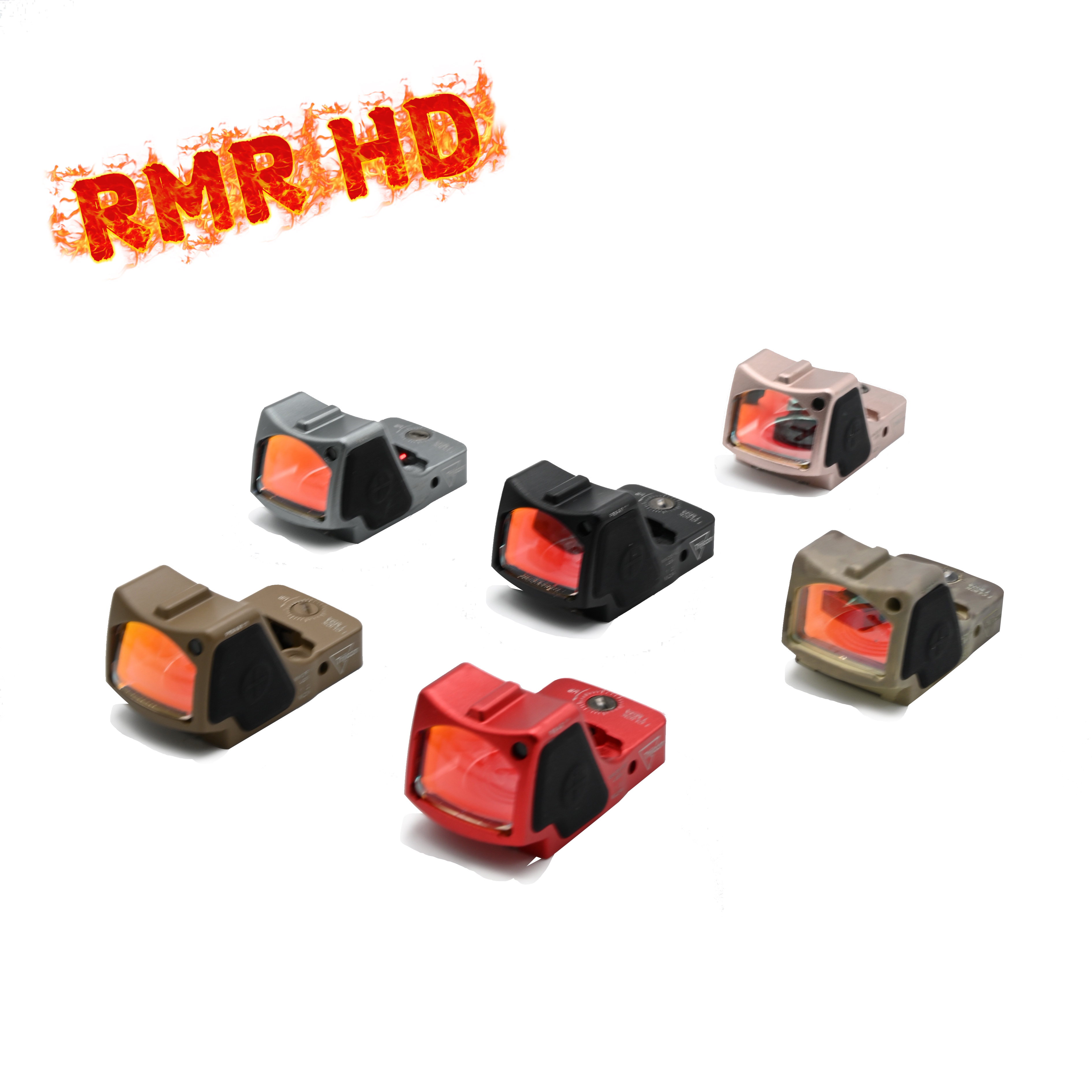 新款胶合全息RMR银膜绿点HD红膜红点全息瞄准镜