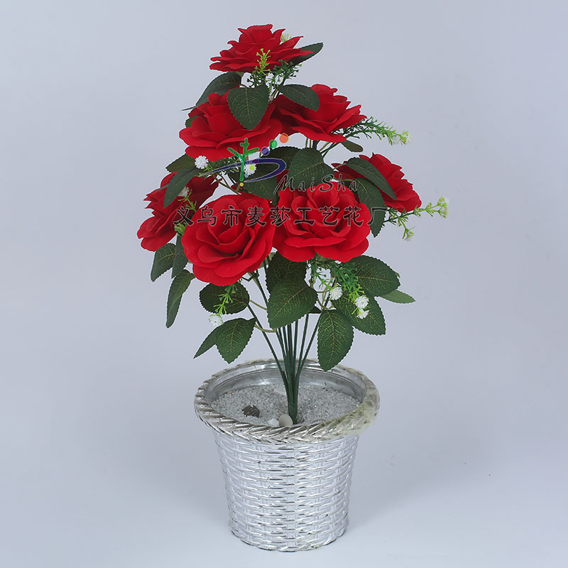 MS-059 Maisha Flower Sheet Arrangement, Artificial Flower, Fake Flower Velvet, Xiaoli Mei details Picture
