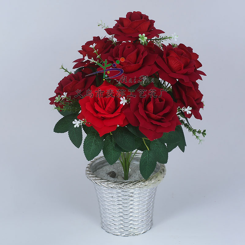 MS-059 Maisha Flower Sheet Arrangement, Artificial Flower, Fake Flower Velvet, Xiaoli Mei Item Picture