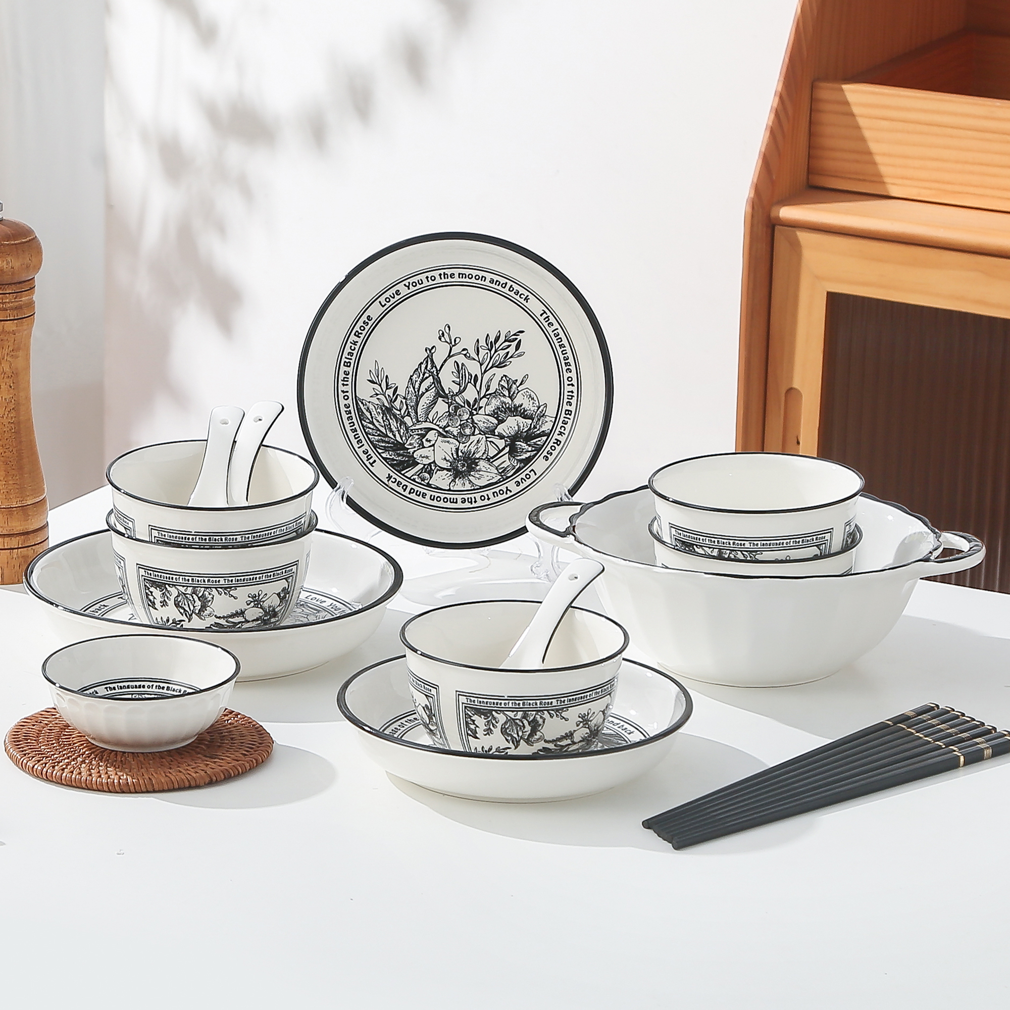 铁板烧烤肉盘/吐骨碟塑料/茶盘石/长方形托盘/陶瓷盘细节图