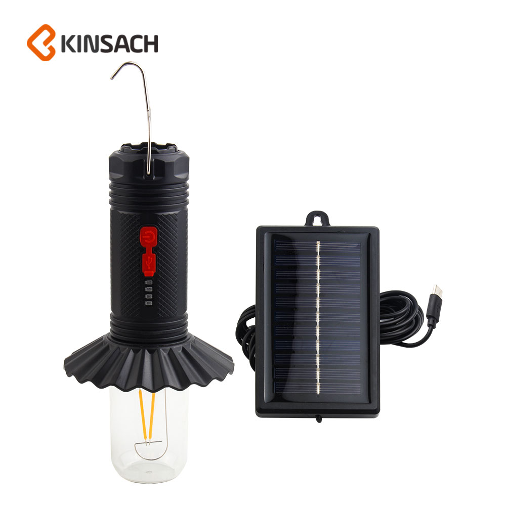 KINSACH星之源TYPE-C充电塑料手电筒露营灯