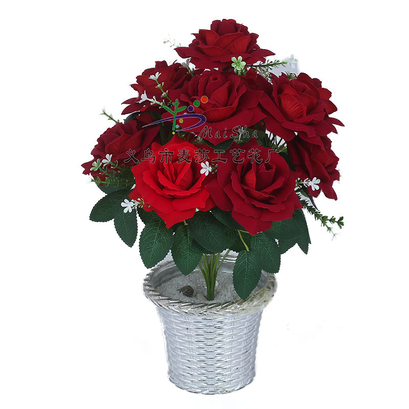 MS-059 Maisha Flower Sheet Arrangement, Artificial Flower, Fake Flower Velvet, Xiaoli Mei Specification image