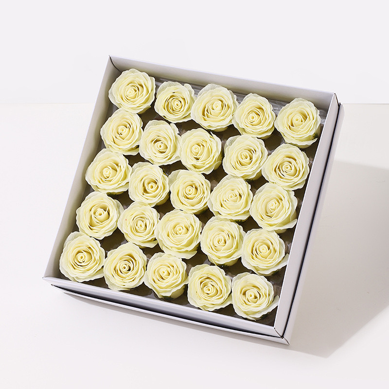 Artificial flower awakening rose soap flower head, diy flower bouquet gift, semi-finished flower art material soap flower head Item Picture
